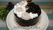 Chocolate Cake Icing With Whipped Cream |  Easy Recipe | Without Oven Eggless |  Decoration Design |