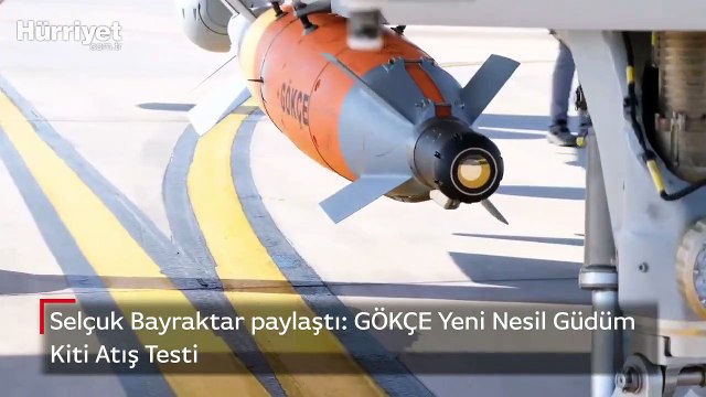 Selçuk Bayraktar paylaştı: GÖKÇE Yeni Nesil Güdüm Kiti Atış Testi