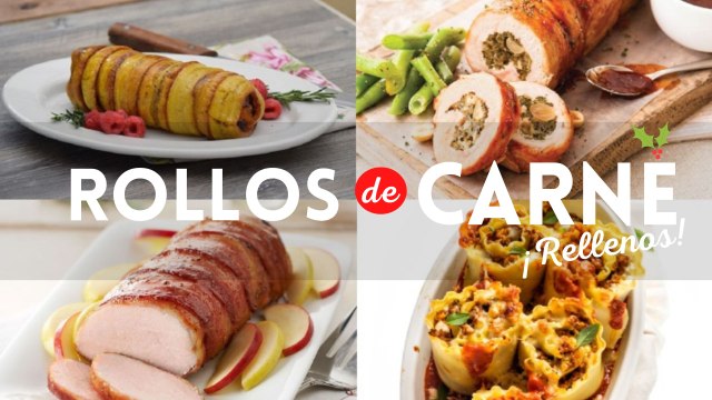 4 fáciles y deliciosas recetas de rollos de carne rellenos