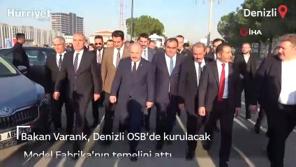 Bakan Varank, Denizli OSB’de kurulacak Model Fabrika'nın temelini attı