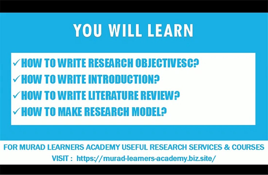 HOW TO WRITE RESEARCH SERIES INTRO