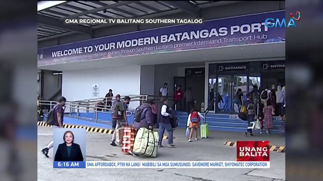 Mga pasahero, dagsa na sa Batangas Port | UB