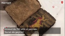Giresun’da 700 yıllık el yazması Tevrat ele geçirildi