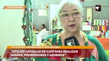 “Utilizo cápsulas de café para realizar imanes, prendedores y adornos”