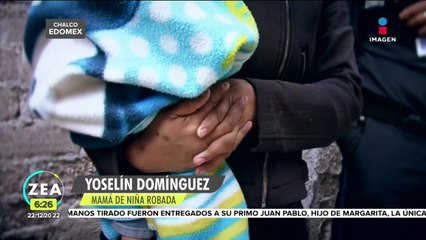Bebé robado por una menor de edad en el EdoMéx