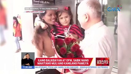 Ilang balikbayan at OFW, sabik nang makitang muli ang kanilang pamilya | UB