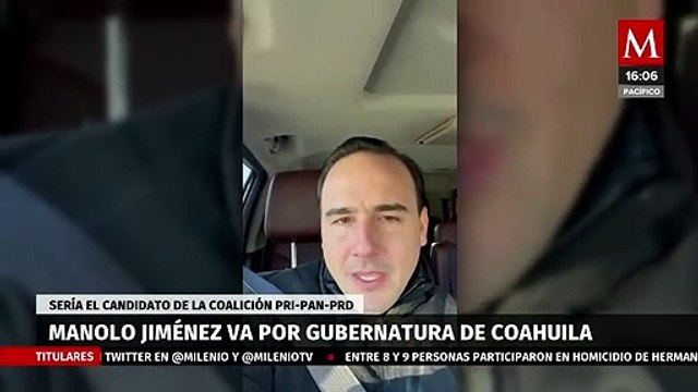 Manolo Jiménez va por la gubernatura de Coahuila con la coalición ‘Va por México’