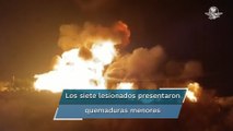 Explosión de toma clandestina deja un muerto y siete heridos en Epazoyucan