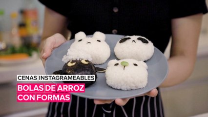 Cenas instagrameables: Bolas de arroz con formas