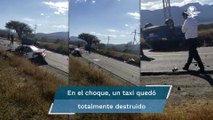Al menos 5 heridos, deja fuerte accidente en carretera de Tlacolula a Matatlán en Oaxaca