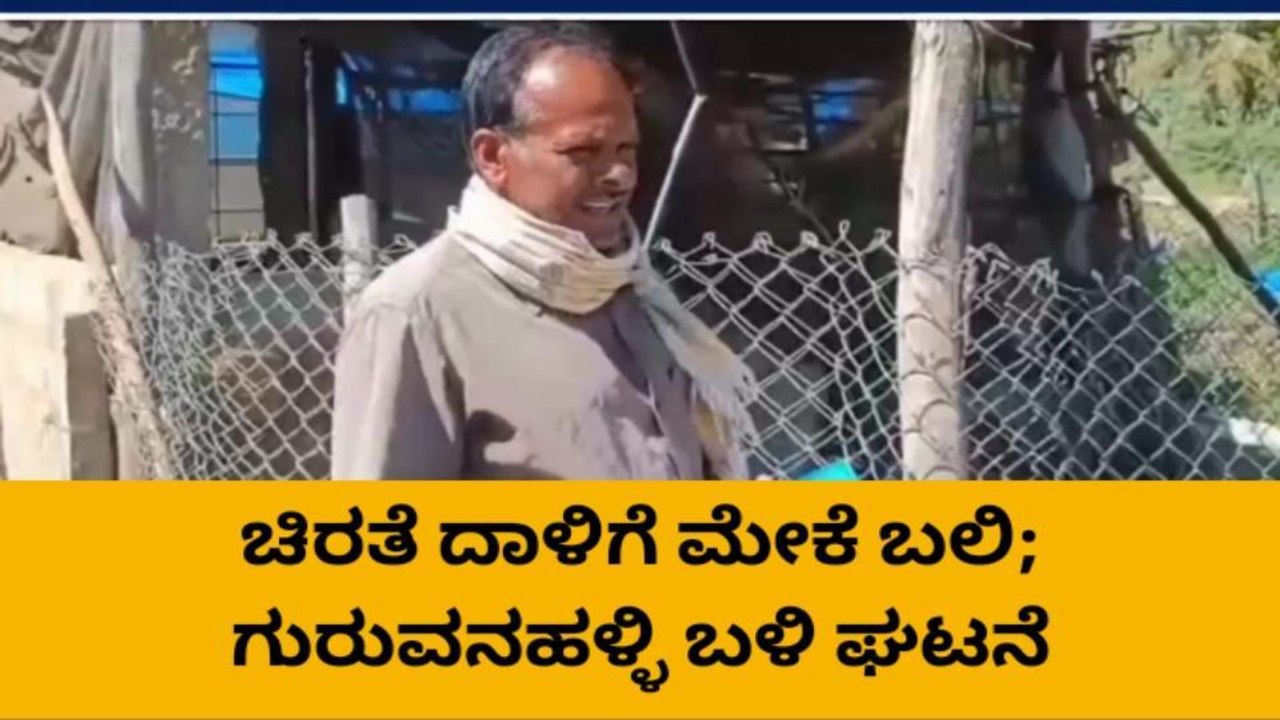 ನೆಲಮಂಗಲ: ಚಿರತೆ ದಾಳಿಗೆ ಮೇಕೆ ಬಲಿ - ಆತಂಕದಲ್ಲಿ ಗ್ರಾಮಸ್ಥರು