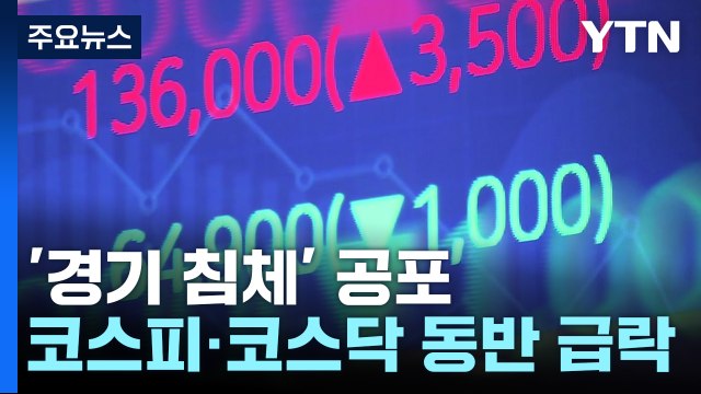 '경기 침체' 공포...코스피·코스닥, 동반 급락 / YTN