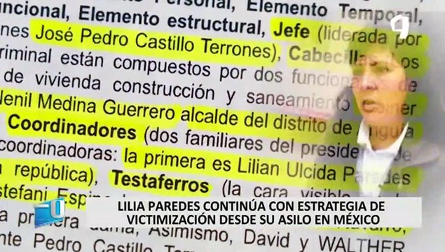 Lilia Paredes: exprimera dama pide atención especial a salud de Pedro Castillo desde México