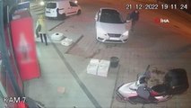 Bahçeşehir'de akıl almaz olay: Markete giren adamın otomobili gözleri önünde böyle çalındı