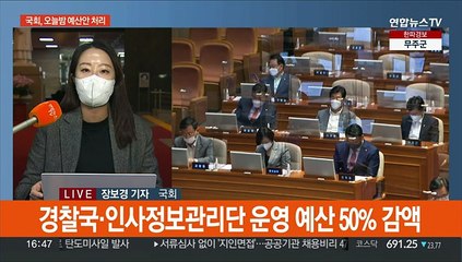 오늘밤 '늑장' 새해 예산안 처리…노웅래 체포동의안 보고