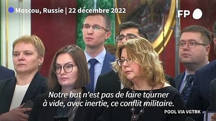 Ukraine: Poutine veut que le conflit se termine "le plus tôt" possible