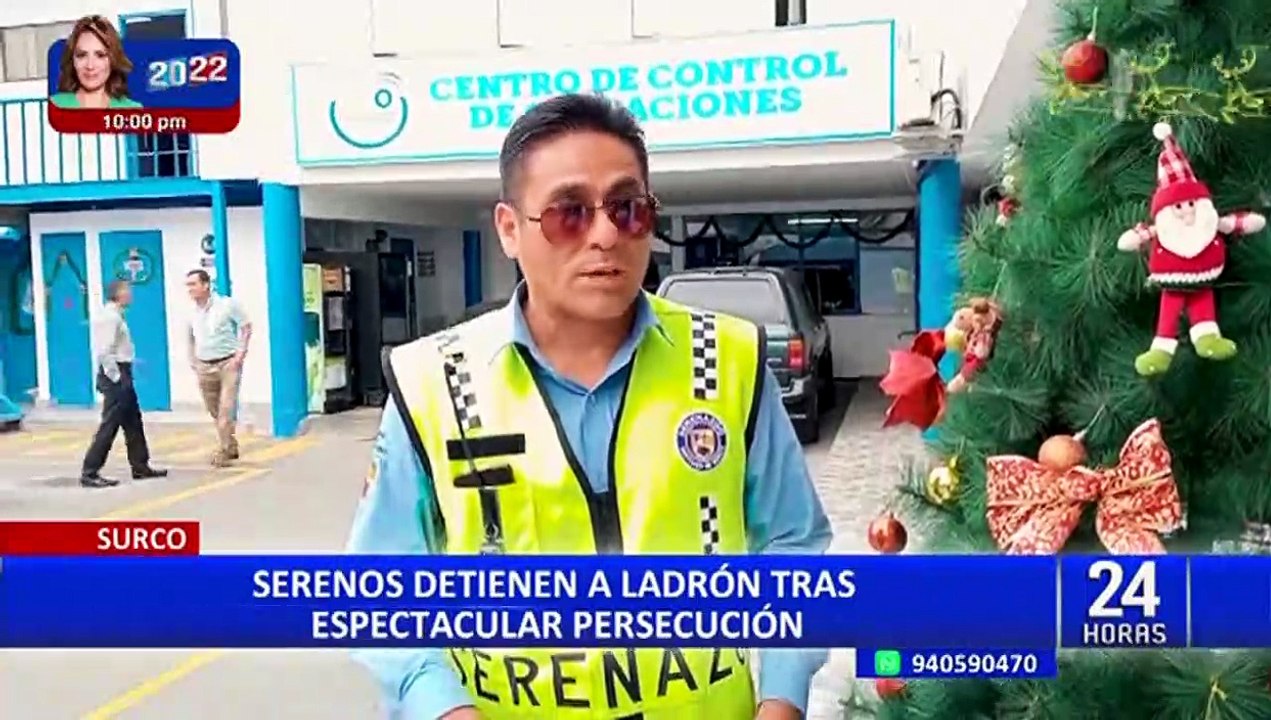 Surco: tras intensa persecución, capturan a ladrón con arma y tres celulares