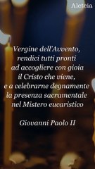 Preghiera di Giovanni Paolo II per l’Avvento