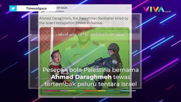 Pesepak Bola Palestina Ditembak Mati Tentara Israel