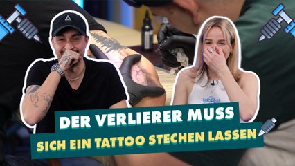 Der Verlierer muss sich ein Tattoo stechen lassen!