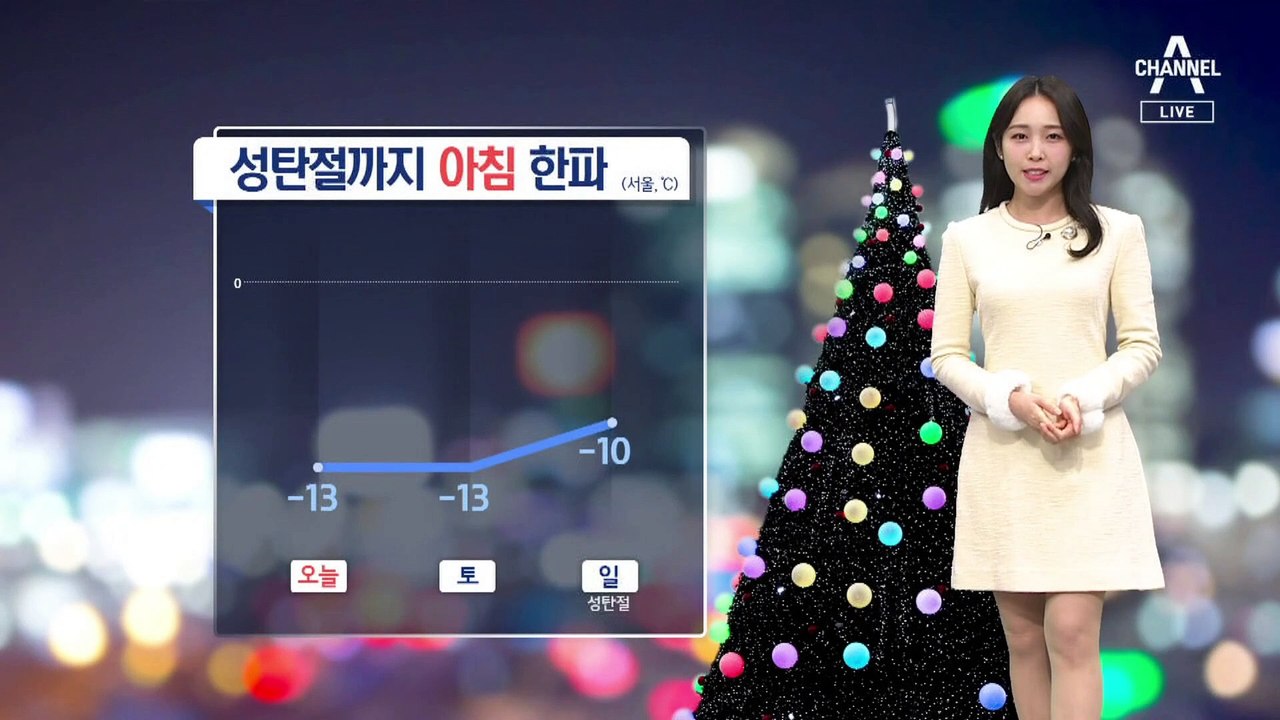 [날씨]성탄절까지 아침 ‘최강 한파’…낮에 추위 다소 풀려
