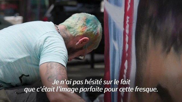 Mondial: une fresque géante à Buenos Aires pour fêter la victoire de l'Argentine