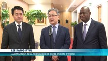 En fin de mission en Côte d'Ivoire, le diplomate coréen Lee Sang Ryul fait ses adieux au Chef de l'Etat