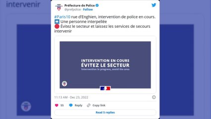 Des coups de feu signalés à Paris ce 23 décembre: plusieurs blessés, un homme interpellé