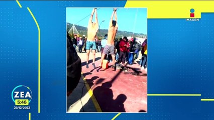 Cuatro ladrones rescatados de linchamiento por un grupo armado en Chiapas