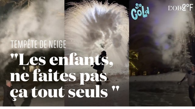 Boiling Water Challenge , le défi tendance de la tempête de neige historique en Amérique du Nord