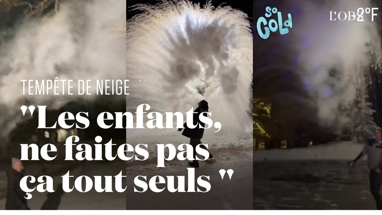 "Boiling Water Challenge", le défi tendance de la tempête de neige historique en Amérique du Nord