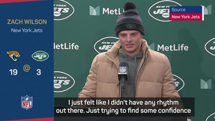 Robert Saleh expects Zach Wilson to bounce-back from benching