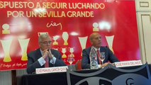 Rueda de prensa de José María del Nido en su intento por recuperar la presidencia del Sevilla FC