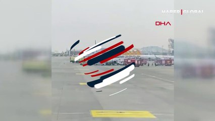 Sabiha Gökçen'de korku dolu anlar! Yolcular tahliye edildi