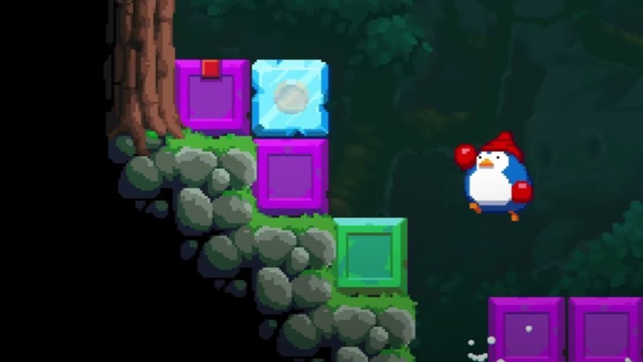 In The Punchuin geht ihr als boxender Pinguin auf die Suche nach Diamanten