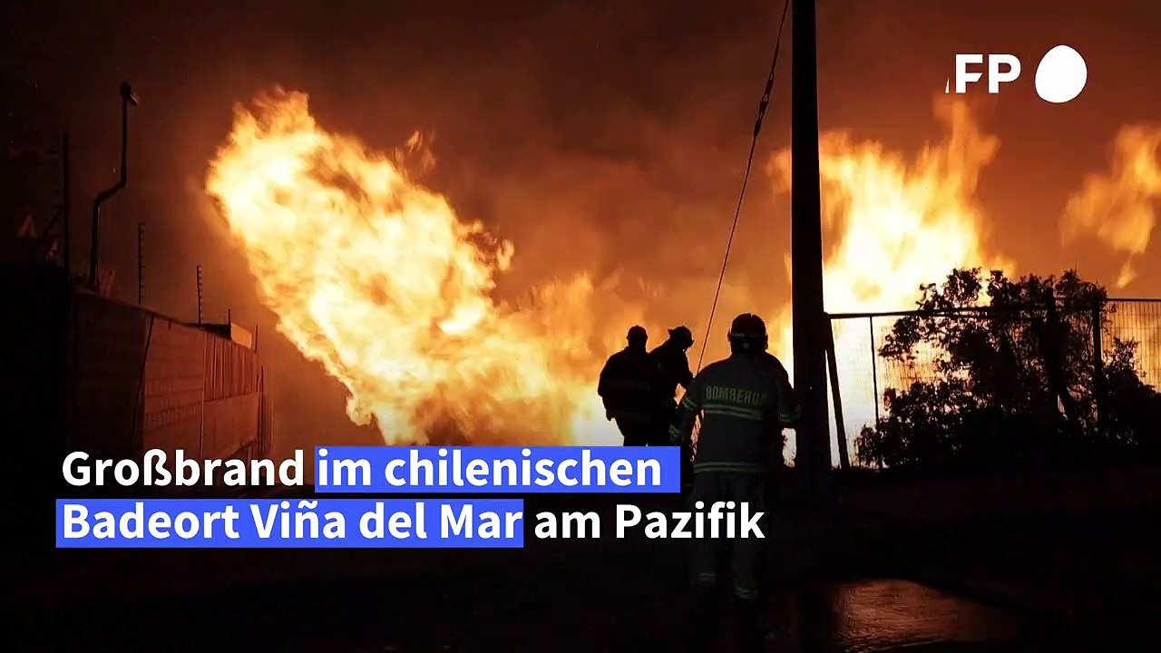 Großfeuer in chilenischem Badeort - mindestens zwei Tote