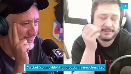 Casciari conmovido tras provocar la emoción a Leo
