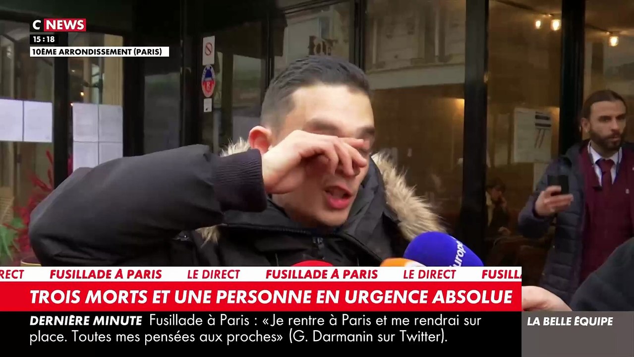 Fusillade à Paris - Regardez le témoignage d'un témoin de la fusillade qui raconte comment l'homme a "froidement" ouvert le feu en sortant un pistolet