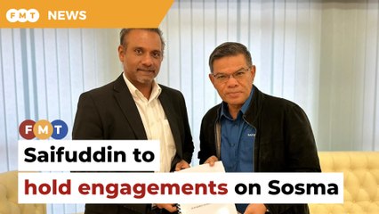 Saifuddin agrees to hold engagements on Sosma