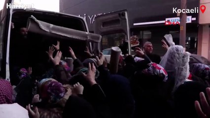 Bedava halı izdihama neden oldu