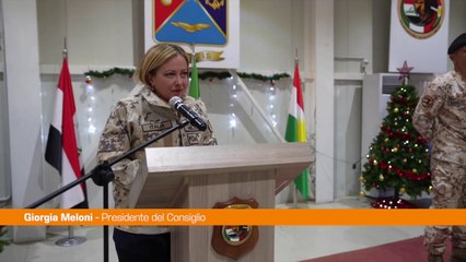Iraq, Meloni ai militari italiani "Italia fiera di voi"
