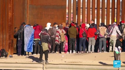 Migrantes en la frontera norte de México a la espera de lo que sucederá con el Título 42