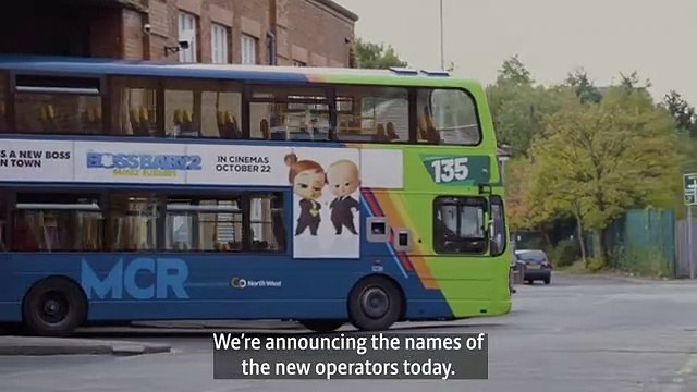 Greater Manchester mayor Andy Burnham announces the contract holders for Wigan's locally controlled buses