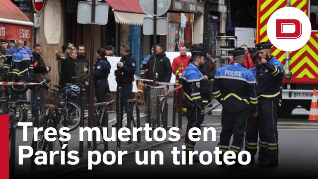 Un tiroteo deja al menos tres muertos y varios heridos en París, según la policía francesa