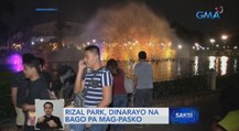 Rizal Park, dinarayo na bago pa mag-Pasko | Saksi