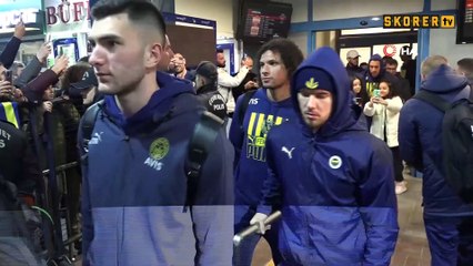 Fenerbahçe'ye Trabzon'da coşkulu karşılama