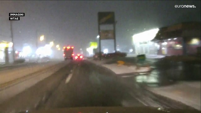 Stati Uniti: violenta tempesta di neve e vento
