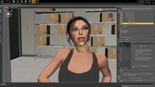 Daz 3D Setting A Scene ~Tomb Raider Lara Croft Vs.Dinosaurs