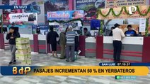 Poca afluencia en Terminal Yerbateros: conductores responsabilizan a colectiveros informales