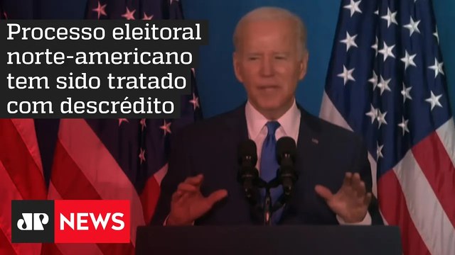 Biden: “Negar resultados das urnas é caminho para o caos”